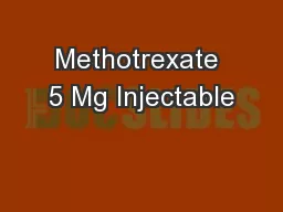 Methotrexate 5 Mg Injectable