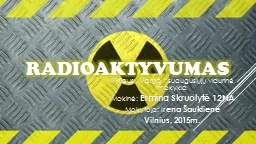 RADIoaktyvumas