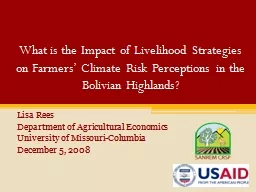 What is the Impact of Livelihood Strategies on Farmers’ C