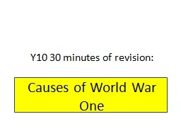 Y10 30 minutes of revision: