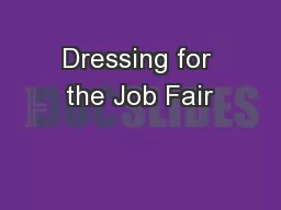 Dressing for the Job Fair