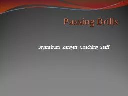Passing Drills