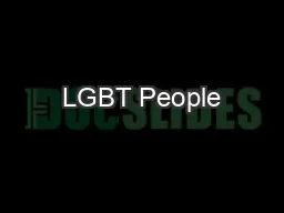 LGBT People