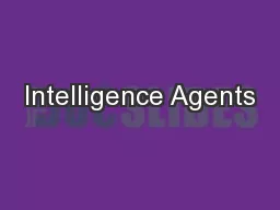 Intelligence Agents