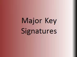 Major Key Signatures