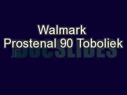 Walmark Prostenal 90 Toboliek