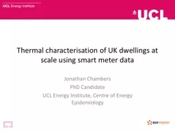 Thermal characterisation of UK dwellings at scale using sma