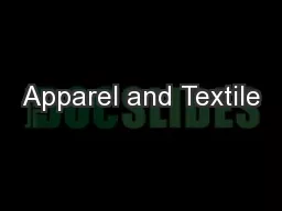 Apparel and Textile