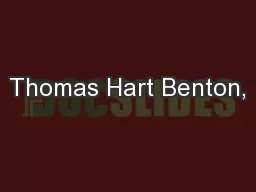Thomas Hart Benton, 