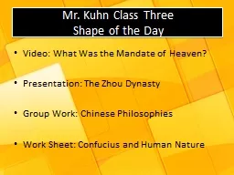 Mr. Kuhn Class Three