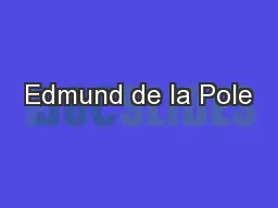 Edmund de la Pole