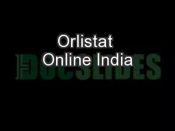 Orlistat Online India