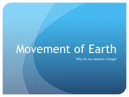Movement of Earth