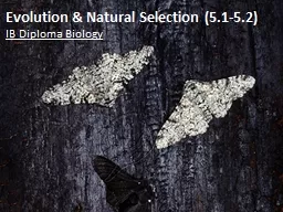 Evolution & Natural Selection (5.1-5.2)