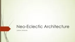 Neo-Eclectic Architecture