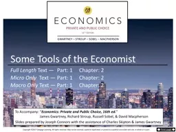 Some Tools of the Economist