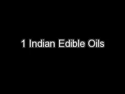 1 Indian Edible Oils
