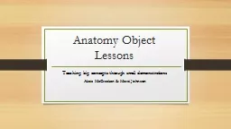 Anatomy Object Lessons