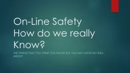 On-Line Safety