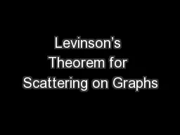 Levinson’s Theorem for Scattering on Graphs