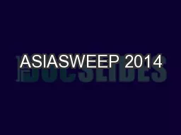 ASIASWEEP 2014