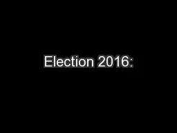 Election 2016:
