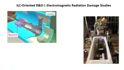 ILC-Oriented R&D I: Electromagnetic Radiation Damage St