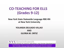 CO-TEACHING FOR ELLS