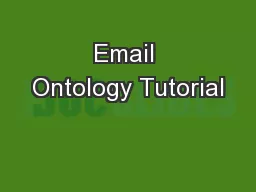 Email Ontology Tutorial