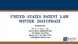 UNITED STATES PATENT LAW