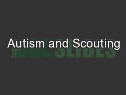 Autism and Scouting