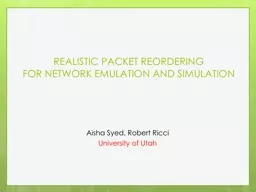 REALISTIC PACKET REORDERING