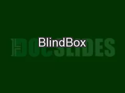 BlindBox