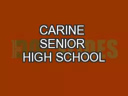 CARINE SENIOR HIGH SCHOOL