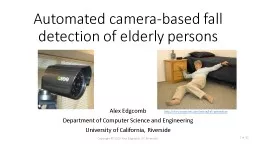 Automated camera-based fall detection of elderly persons