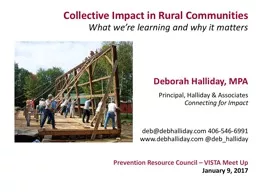Collective Impact in Rural Communities