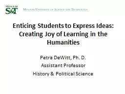 Enticing Students to Express Ideas: Creating Joy of Learnin
