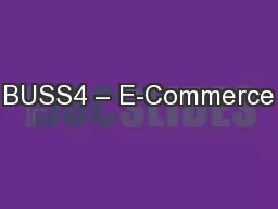 BUSS4 – E-Commerce