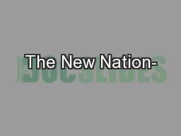 The New Nation-