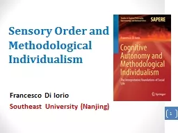 Sensory Order and Methodological Individualism