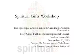 Spiritual Gifts Workshop