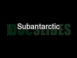 Subantarctic