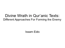 Divine Wrath in Qur’anic Texts: