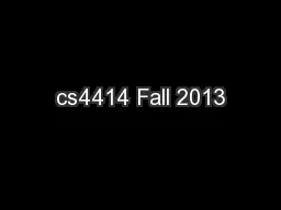 cs4414 Fall 2013