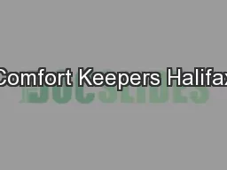Comfort Keepers Halifax