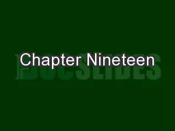 Chapter Nineteen