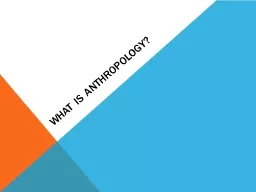 What Is Anthropology?