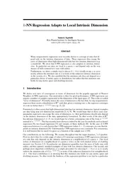 NN Regression Adapts to Local Intrinsic Dimension Samo