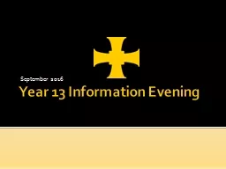 Year 13 Information Evening