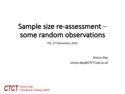 Sample size re-assessment